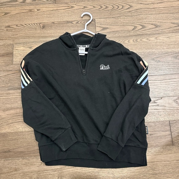 PINK cropped 1/4 zip - Picture 2 of 2